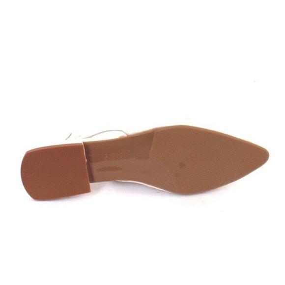 WOz 3020a White Leather Open-Toe Slides Sandals Shoes - Picture 8 of 8